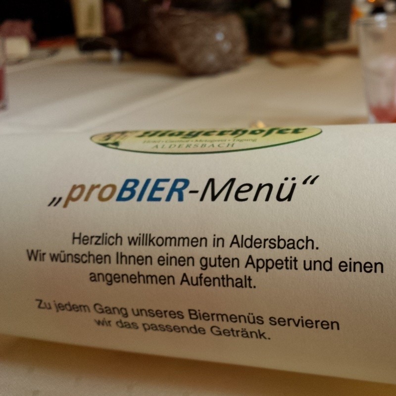 proBIER-Menu in Aldersbach